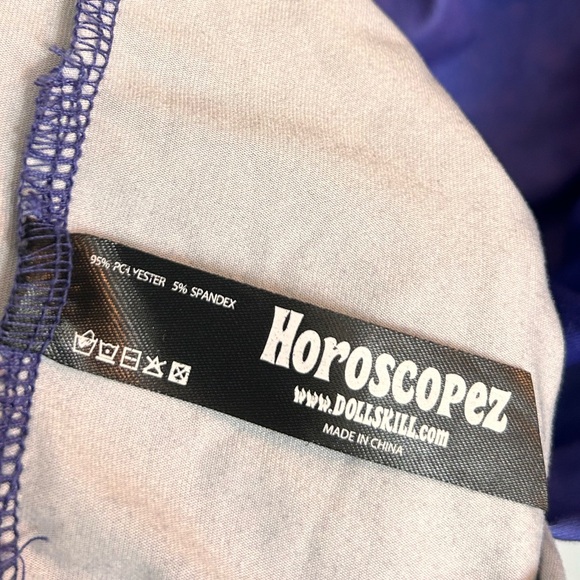 3/$20 Dolls Kill Horoscopez Purple Dress - Picture 7 of 7